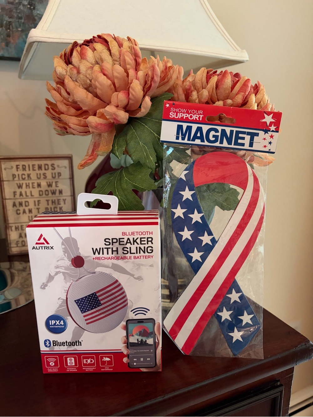 NWT Autrix 🇺🇸 Bluetooth Speaker with Sling and car magnet